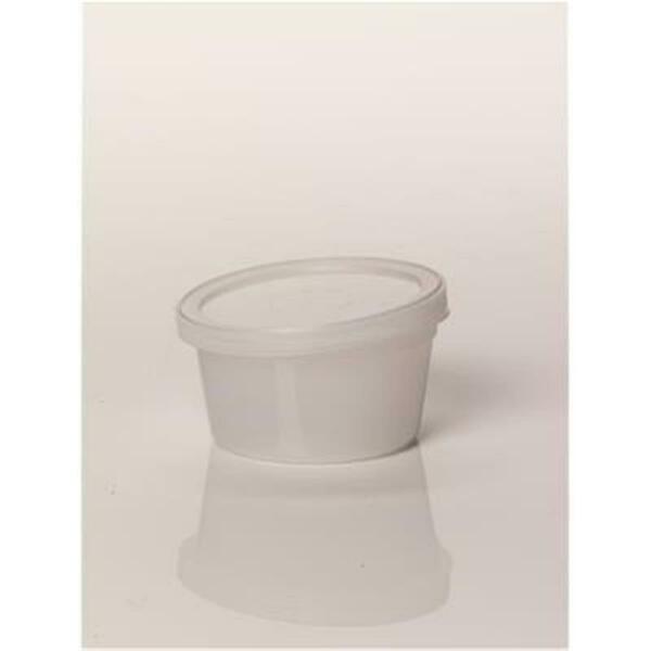 Plastic 168 oz HDPE Natural Container, 100PK 02CL168